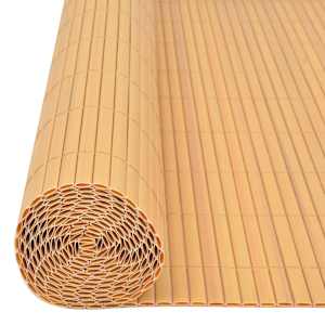 Zahradní plot Žlutá 150 x 500 cm PVC - obrázek 3