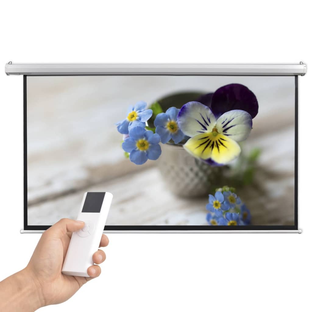 vidaXL Elektrické premietacie plátno,diaľkové ovládanie 200x113cm 16:9