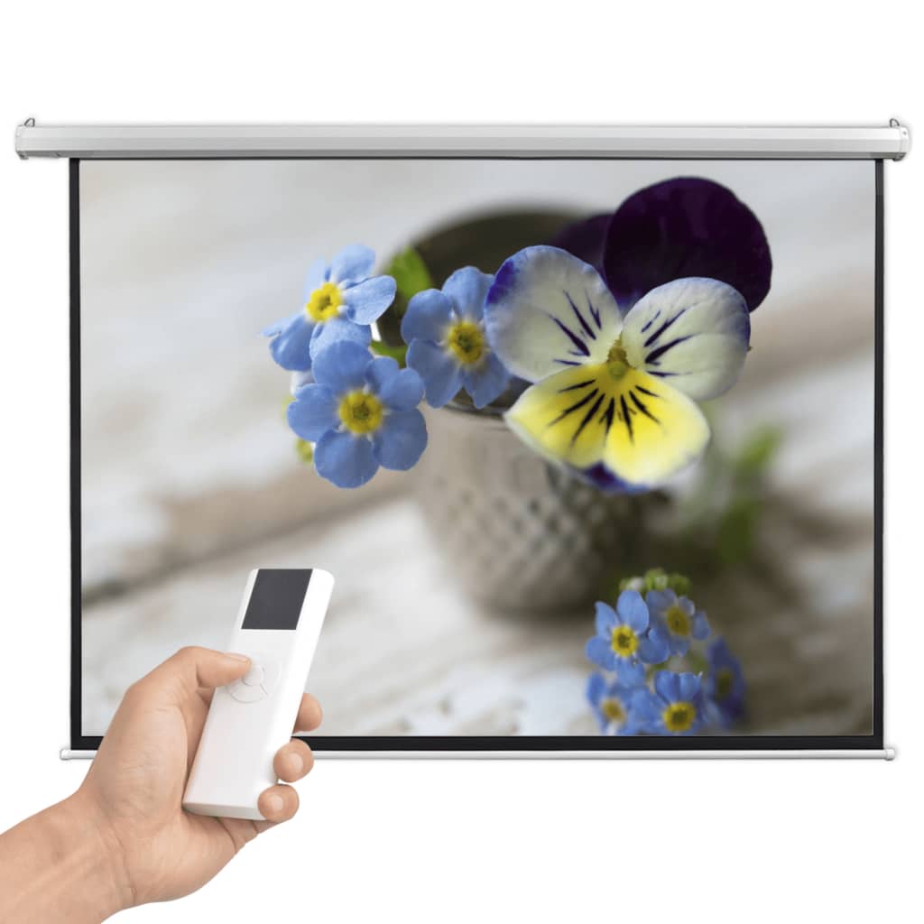 vidaXL Electric Projector Screen with Remote Control 200x153 cm 4:3