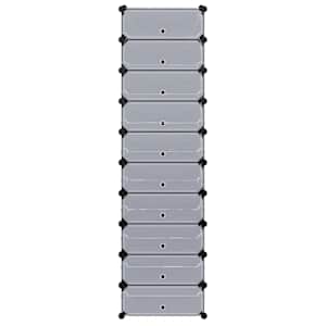 Organizér na boty s 10 přihrádkami, černý - obrázek 4