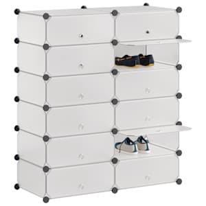 Organizér na boty se 12 přihrádkami, bílý - obrázek 3