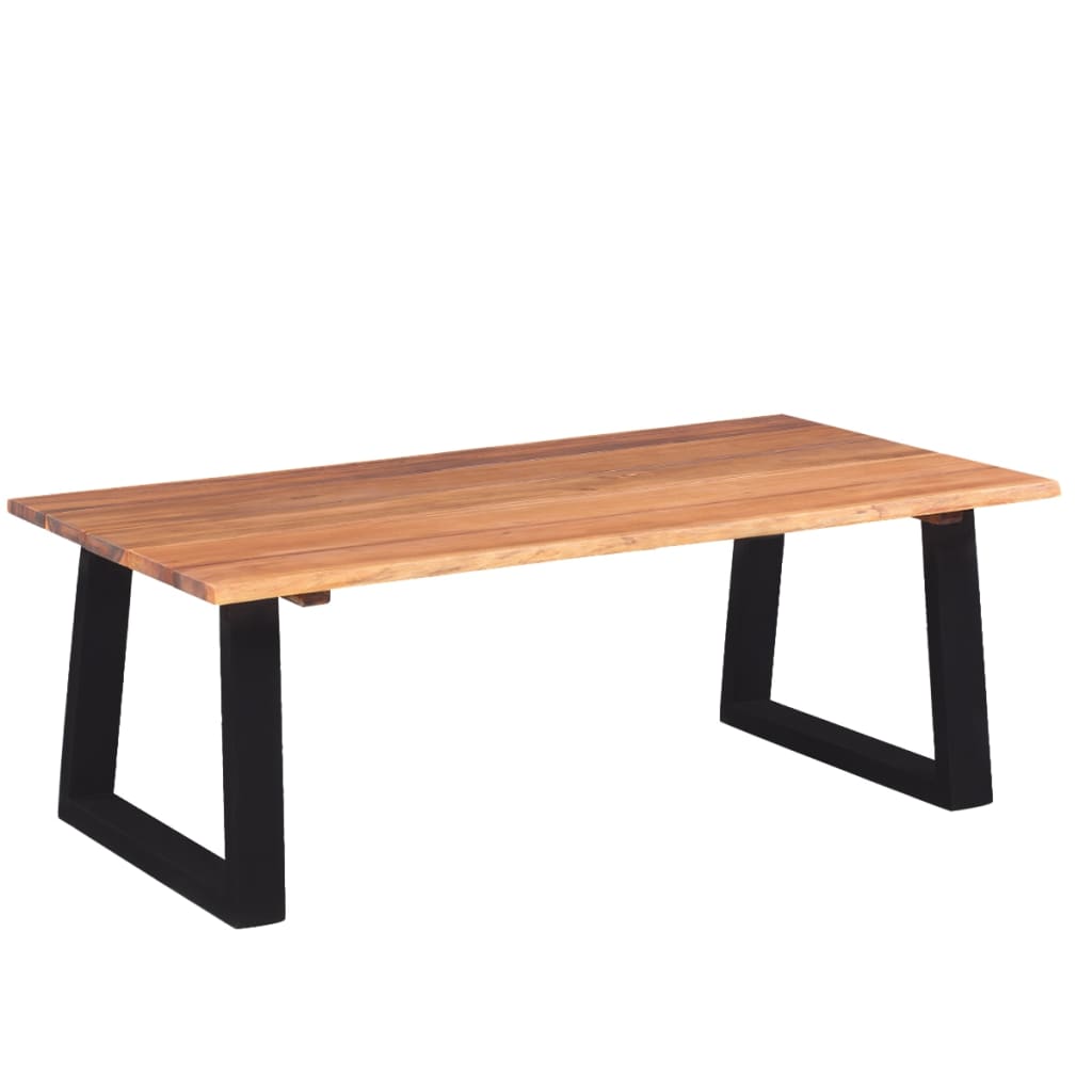 Poza vidaXL Masuta de cafea din lemn solid de acacia, 110 x 60 x 40 cm