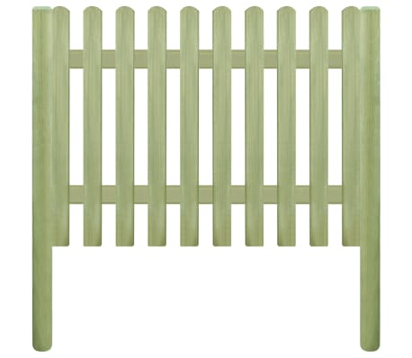 vidaXL Решетъчна ограда, импрегниран бор, 5,1 м, 170 см, 6/9 см