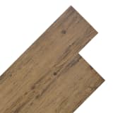 vidaXL Lamas para suelo de PVC 5,26 m² marrón nogal