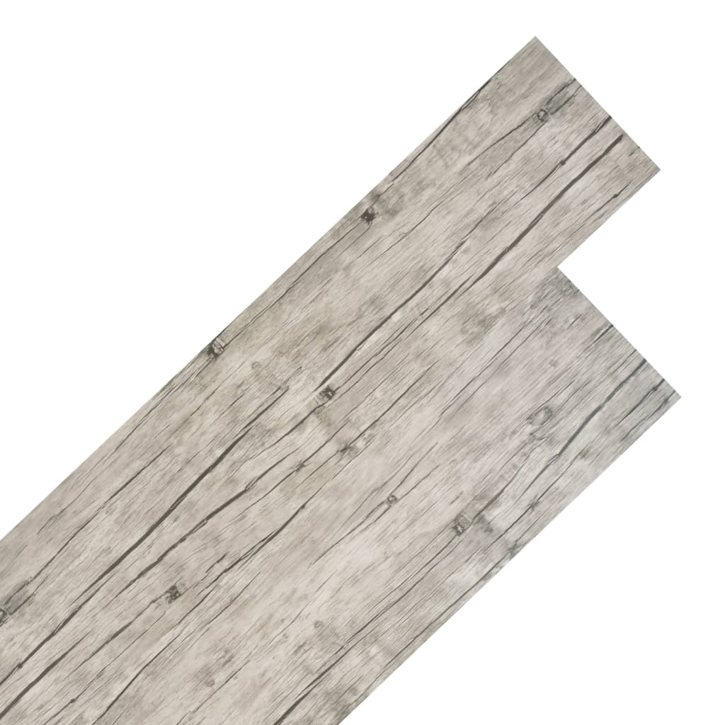 VIDAXL Vloerplanken niet zelfklevend 5, 26 m&#xB2, 2 mm PVC washed eiken online kopen