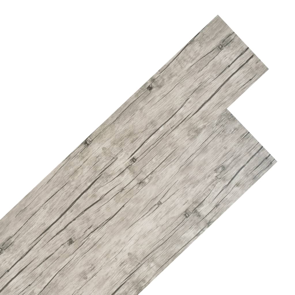 vidaXL Plăci de pardoseală, stejar decolorat, 5,26 m², 2 mm, PVC vidaxl.ro