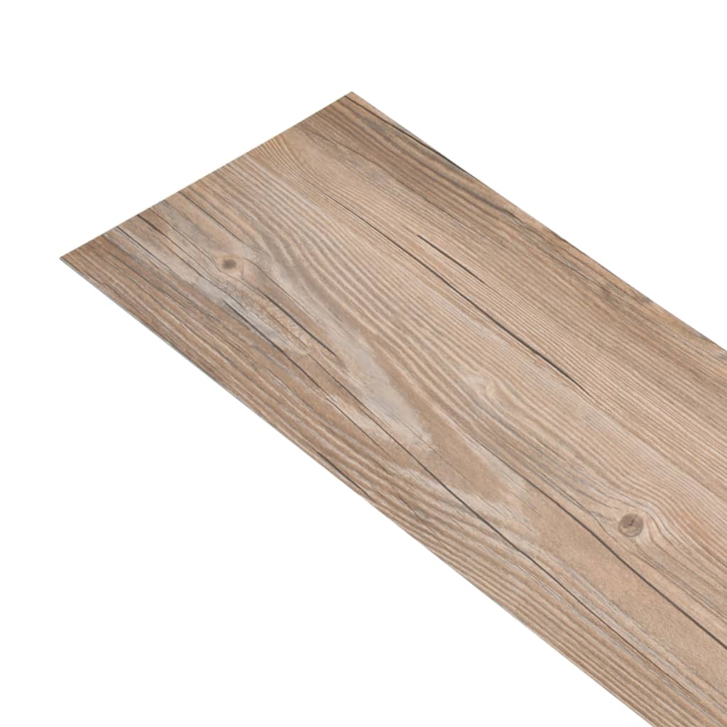  Podlahové dosky z PVC 5,26 m², 2 mm, hnedý dub