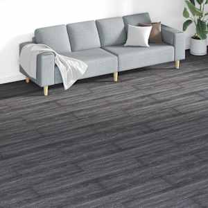 Podlahová prkna 18 pcs Černá a bílá 5,26 m² PVC - obrázek 1