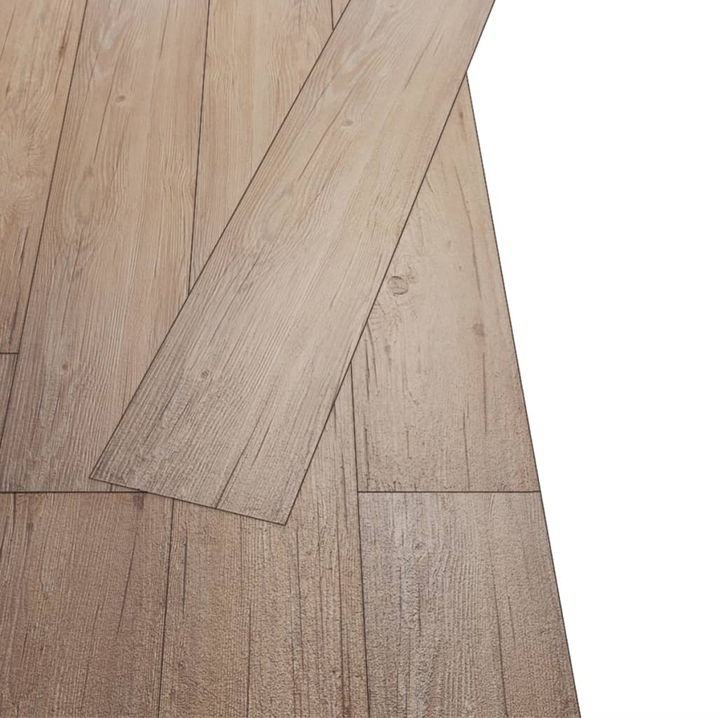 vidaXL Self-adhesive PVC Flooring Planks 54 ft2 0.08" Oak Brown
