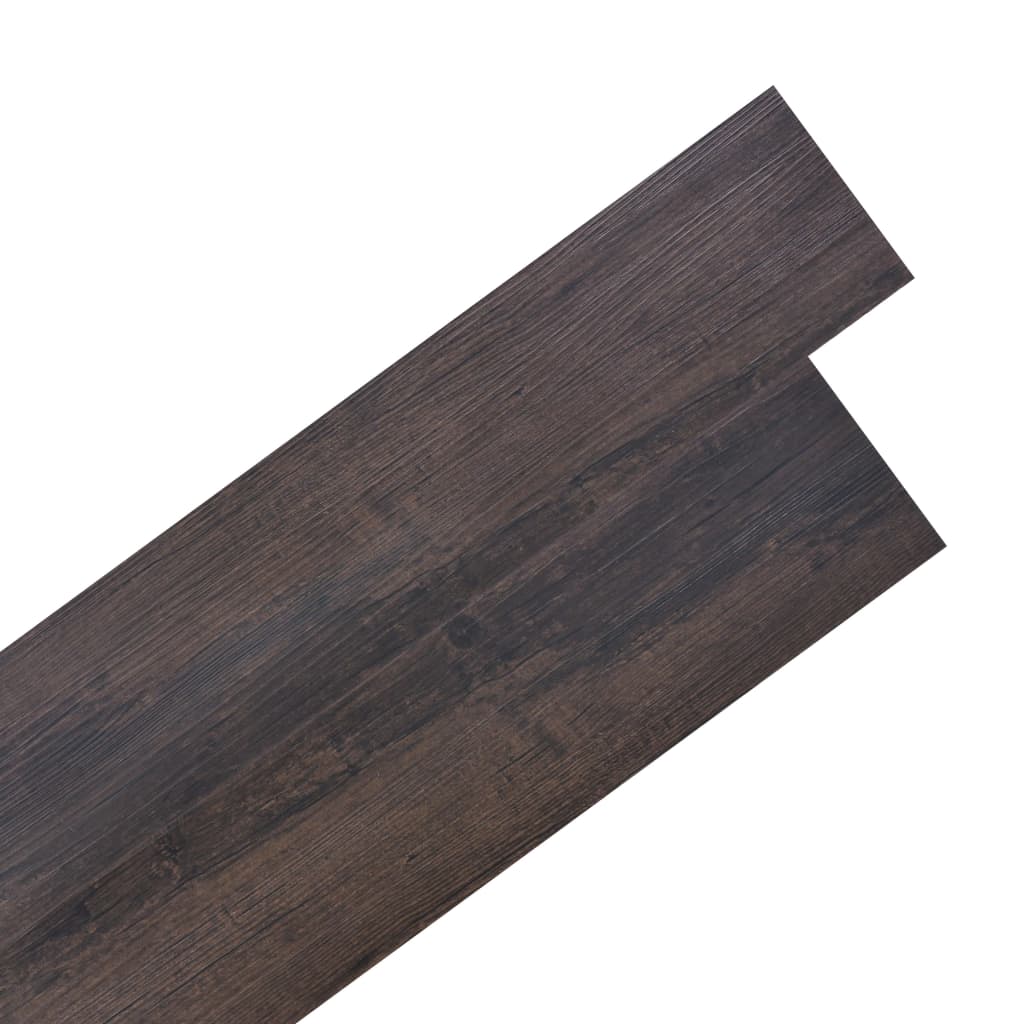 Image of vidaXL Self-adhesive PVC Flooring Planks 5.02 m² 2 mm Dark Brown