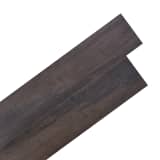 vidaXL Selvklebende gulvplanker PVC 5,02 m² mørk grå eik
