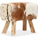 vidaXL Scaun din piele naturală de capră 60x30x50 cm