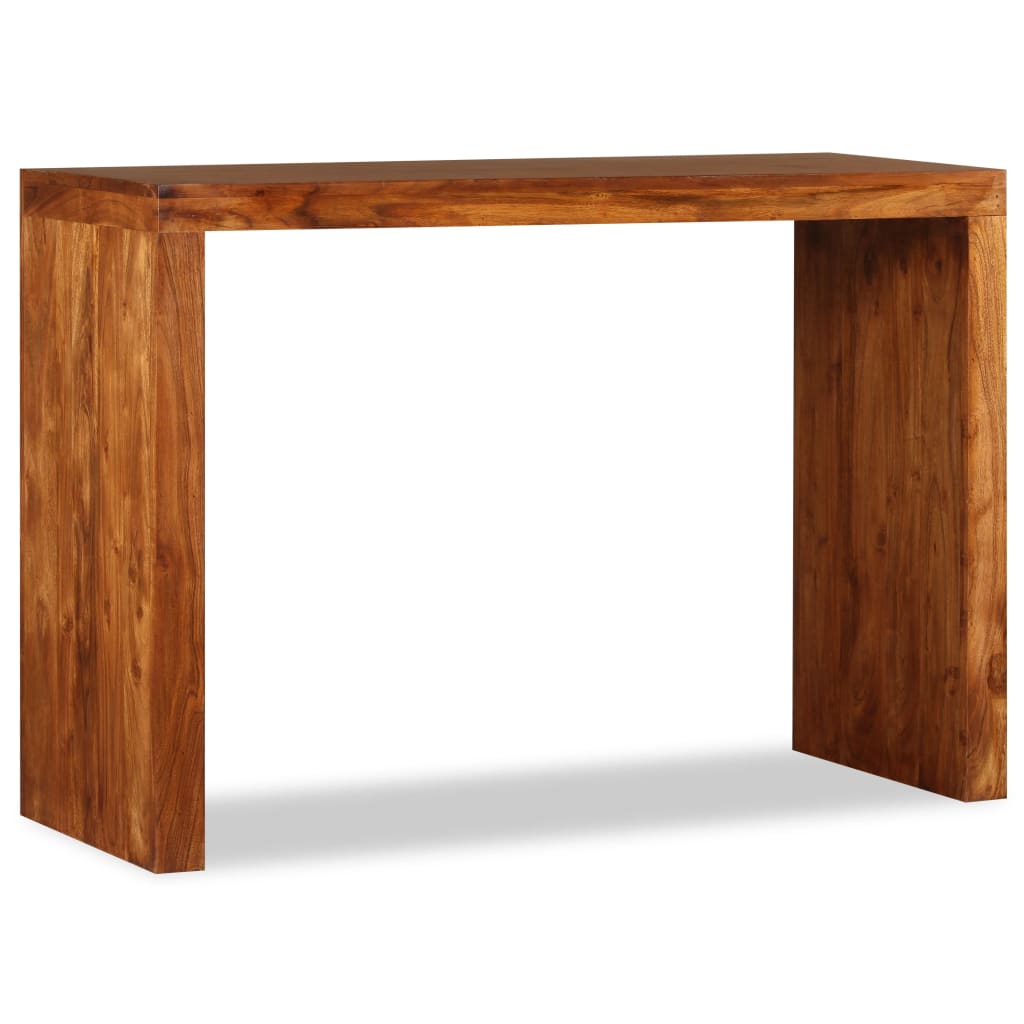 vidaXL Masă consolă, lemn masiv cu finisaj de sheesham, 110x40x76 cm vidaxl.ro