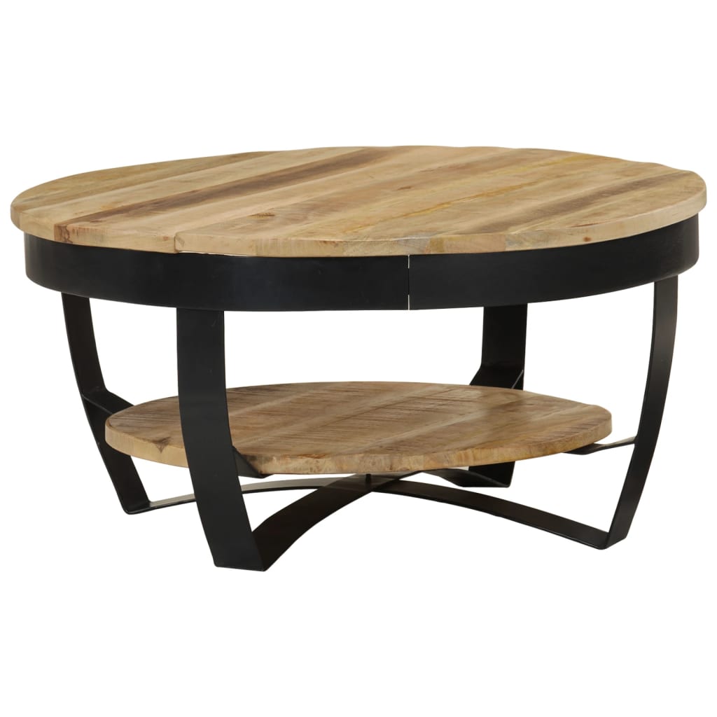 Image of vidaXL Coffee Table Solid Rough Mango Wood 65x32 cm