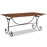vidaXL Mesa de comedor madera maciza acabado de sheesham 180x90x76 cm