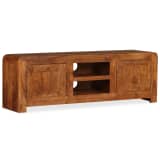 vidaXL Meuble TV Bois massif avec finition en Sesham 120 x 30 x 40 cm