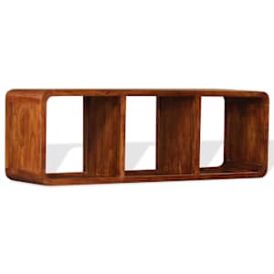 TV omarica trden les z medenim premazom 120x30x40 cm