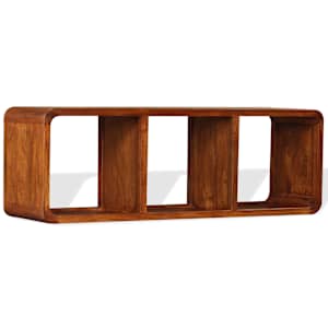 TV stolek masivní dřevo s medovým povrchem 120 x 30 x 40 cm - obrázek 3