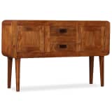 vidaXL Buffet Bois massif avec finition en bois de Sesham 120x30x75 cm