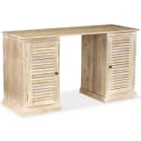 vidaXL Bureau 140x50x77 cm massief mangohout