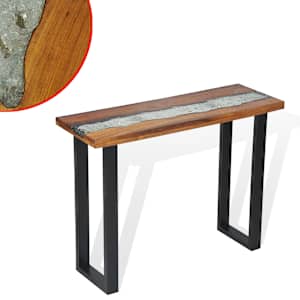 Odkládací stolek, teak, 100x35x75 cm - obrázek 2