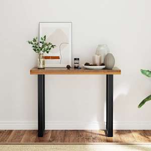 Odkládací stolek, teak, 100x35x75 cm - obrázek 3
