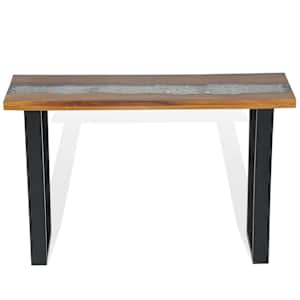 Odkládací stolek, teak, 100x35x75 cm - obrázek 5
