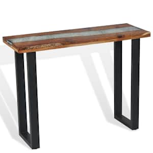 Odkládací stolek, teak, 100x35x75 cm - obrázek 9