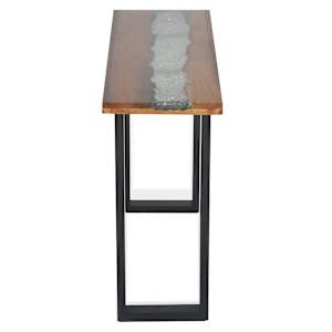 Odkládací stolek, teak, 100x35x75 cm - obrázek 10