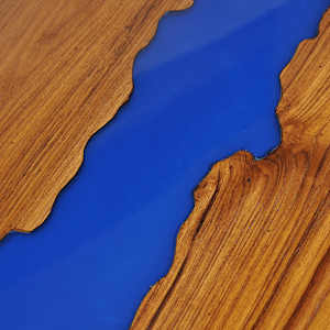 Konferenční stolek, teak a pryskyřice, 100x50x40 cm - obrázek 13