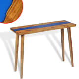 vidaXL Console Table Teak Resin 39.4"x13.8"x29.5"