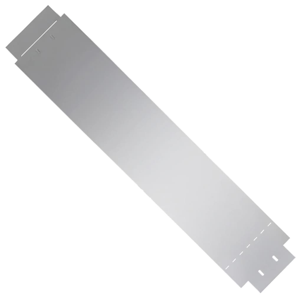 vidaXL Dekoratívne oplotenie, 5 ks, galvanizovaná oceľ, 100x19 cm