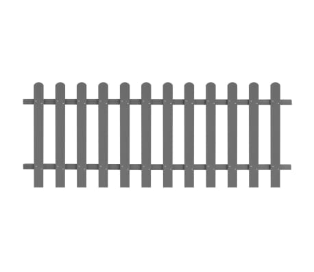 vidaXL Cerca de estacas em WPC 200x80 cm