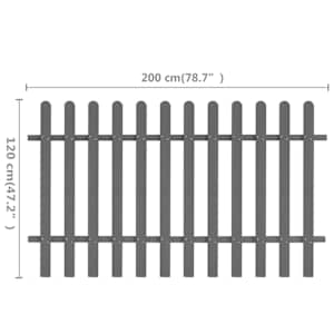 Laťkový plot WPC 200 x 120 cm - obrázek 5