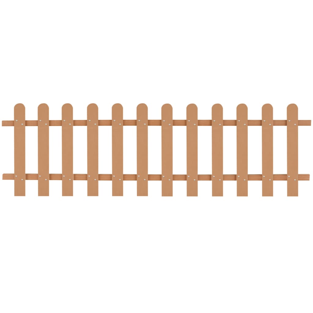 vidaXL Picket Fence WPC 200x60 cm