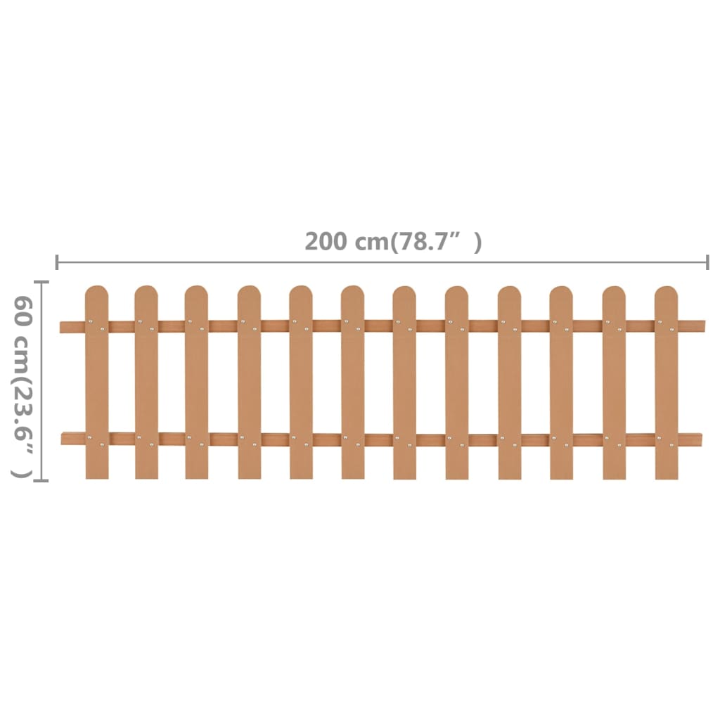  Latkový plot, WPC 200x60 cm