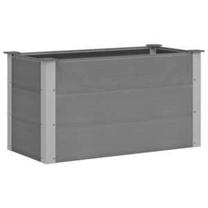 vidaXL aia taimelava puidu-plasti segust, 100 x 50 x 54 cm, hall