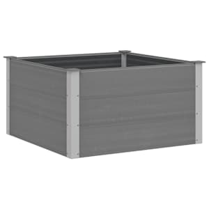 vidaXL aia taimelava puidu-plasti segust, 100 x 100 x 54 cm, hall