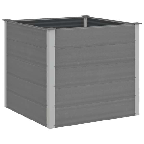 vidaXL aia taimelava puidu-plasti segust, 100 x 100 x 91 cm, hall