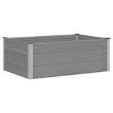 vidaXL Vaso/floreira de jardim WPC 150x100x54 cm cinzento