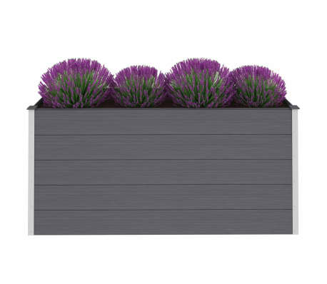 vidaXL Lit surélevé de jardin WPC 195x50x91 cm Gris