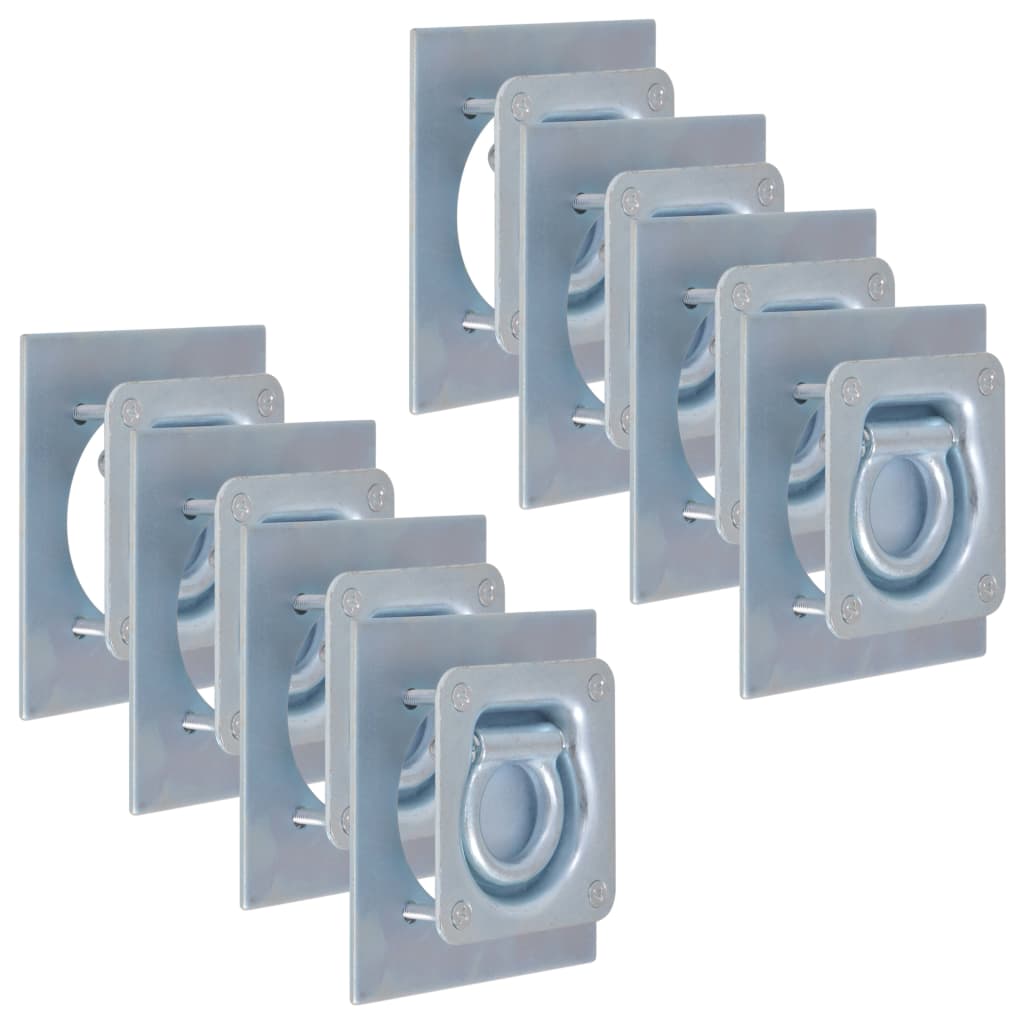 Anneau d'arrimage pour remorque 8 pcs Acier galvanisé 2000 kg