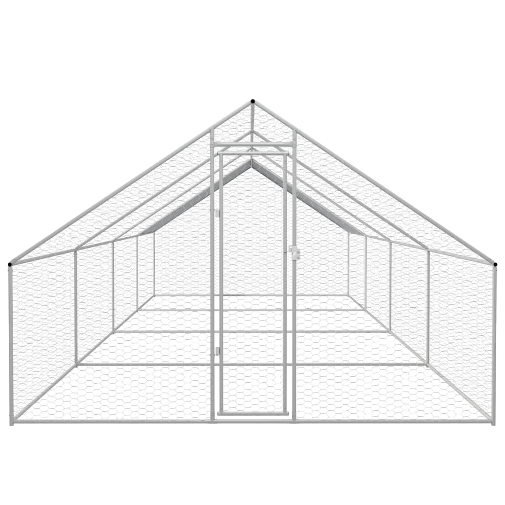 

vidaXL Kippenhok 3x8x2 m gegalvaniseerd staal