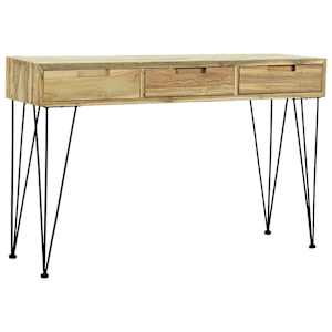 Odkládací stolek, masivní teak, 120x35x76 cm