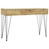 vidaXL Konsolentisch 120 x 35 x 76 cm Teak Massiv