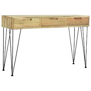 Odkládací stolek, masivní teak, 120x35x76 cm - obrázek 6