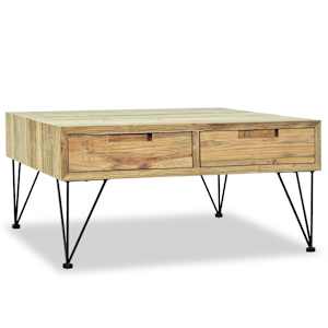 Konferenční stolek, masivní teak, 80x80x40 cm - obrázek 2