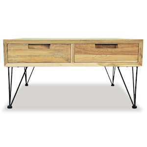 Konferenční stolek, masivní teak, 80x80x40 cm - obrázek 6
