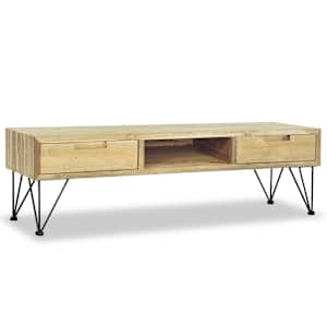 TV stolek 120 x 35 x 35 cm masivní teak - obrázek 2