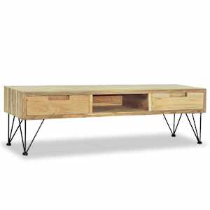 TV stolek 120 x 35 x 35 cm masivní teak - obrázek 3